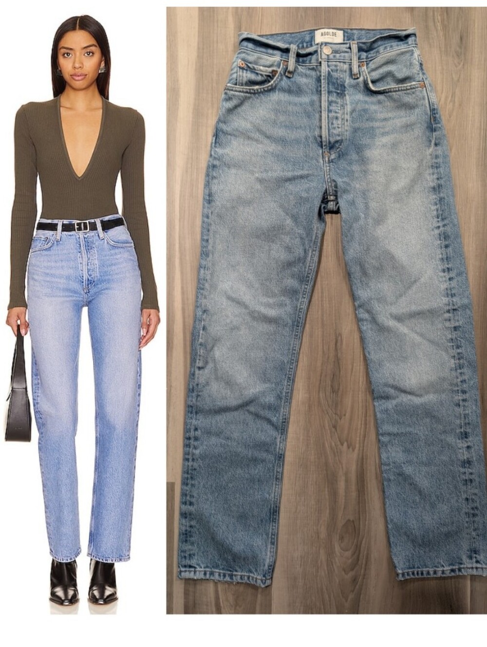 Agolde | 90s Pinch Waist High Rise Straight Jeans In Infinite